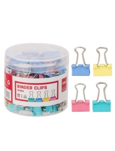 Clips color 15 mm, 60 buc/cutie, DELI