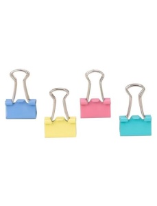 Clips color 15 mm, 60 buc/cutie