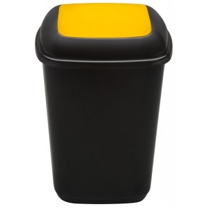 Cos pentru colectare selectiva, 90l, galben, PLAFOR Quatro