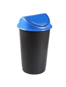 Cos pentru colectare selectiva Flip Flap, 60 l, albastru, DELTA
