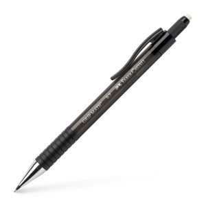 Creion mecanic, 0.7 mm, cu grip, negru, FABER-CASTELL Grip 1375