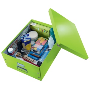 Cutie organizare mare, 369x200x482 mm, carton, verde, LEITZ WOW Click&Store - Img 2
