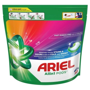 Detergent rufe capsule ARIEL All in 1 Pods Color, 65 buc/cutie