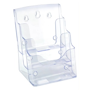 Display plastic pentru pliante, 3 x A5, transparent, KEJEA - Img 1