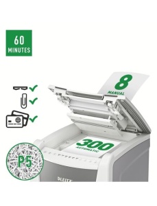 Distrugator documente automat, micro cross-cut LEITZ IQ Autofeed Office 300 - Img 3