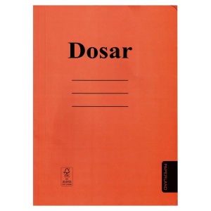 Dosar carton color plic, 300 g/mp, 50 buc/set, rosu, PAPERLAND