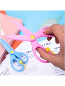 Foarfeca pentru copii, 13 cm, din plastic, DELI D604 - Img 2