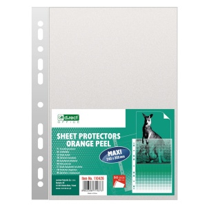 Folii protectie transparente, A4, 90 microni, 50 buc/set D.RECT Maxi