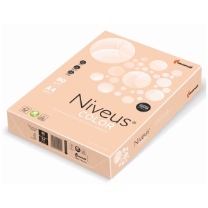Hartie colorata A4, 80 g/mp, 500 coli/top, salmon pal, NIVEUS