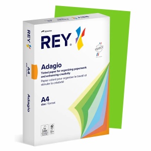 Hartie colorata A4, 80 g/mp, 500 coli/top, verde, REY Adagio