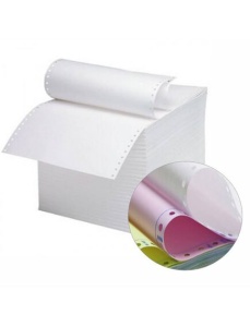 Hartie cu perforatii A4, autocopiativa, 3 exemplare, alb/color/color, 550 seturi