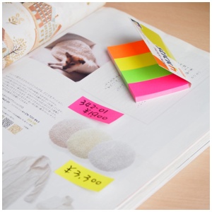 Index autoadeziv hartie color 50x20 mm, 4x50 file/set, 4 culori neon, STICK'N - Img 3