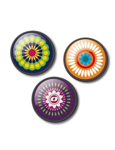 Insigne ghiozdan, 3 buc/set, Mandala, NIKIDOM