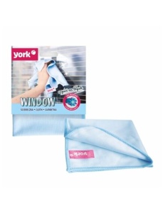 Laveta microfibra pentru geamuri YORK, 30 x 30 cm