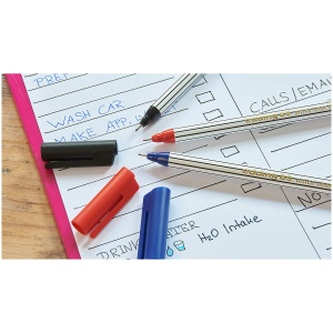 Liner 0.3 mm, varf fetru, rosu, EDDING Office 89 - Img 3