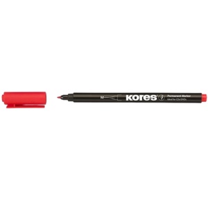 Marker CD, varf 1.0 mm, rosu, KORES