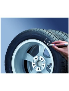 Marker cu vopsea pentru anvelope, 2-4 mm, alb, EDDING 8050 - Img 3