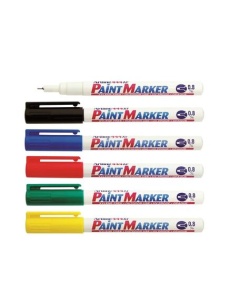 Marker cu vopsea, varf 0.8 mm, alb, ARTLINE 444XF - Img 2