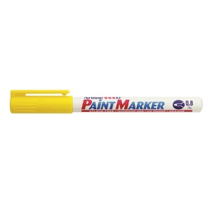 Marker cu vopsea, varf 0.8 mm, galben, ARTLINE 444XF