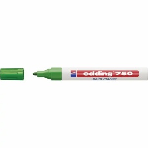 Marker cu vopsea, varf 2-4 mm, verde, EDDING 750