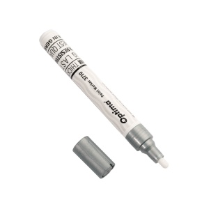 Marker cu vopsea, varf rotund 4.5mm, argintiu, Optima 3710