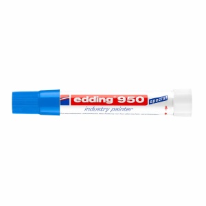 Marker industrial, cerat, 10 mm, albastru, EDDING 950
