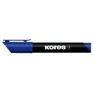Marker permanent, varf rotund 3mm, albastru, KORES