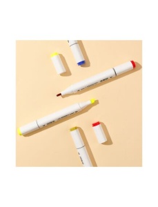 Markere sketching cu 2 capete 1 mm/7 mm, 80 culori/set, DELI - Img 4