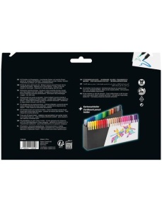Markere tip pensula 50 culori/set, Black Edition FABER-CASTELL - Img 3