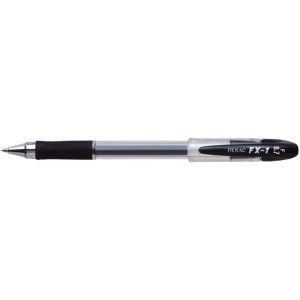 Pix cu gel, varf 0.7 mm, cu grip, negru, PENAC FX-1