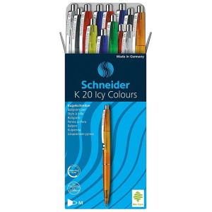 Pix cu mecanism, clema metalica, albastru, SCHNEIDER K20 Icy Colours - Img 2