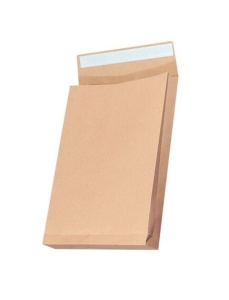 Plic B4 kraft siliconic cu burduf 15 cm