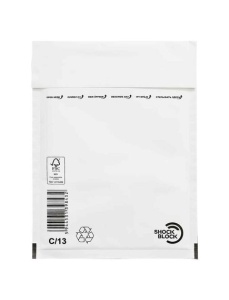 Plic cu protectie C13, 150x210 mm (interior), alb, siliconic, 5 buc/set