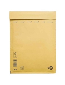 Plic cu protectie G17, 240x340 mm (interior), kraft, siliconic, 100 buc/set