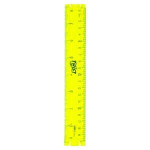 Rigla din plastic flexibila, 20 cm, DELI - Img 3