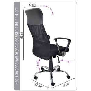 Scaun birou ergonomic OFFICE Products Corfu - Img 3