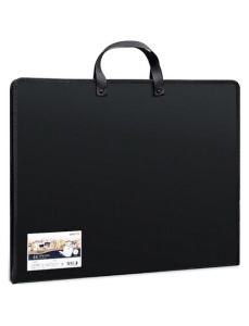 Servieta pictura, format A3, cu maner, negru, DELI 72706