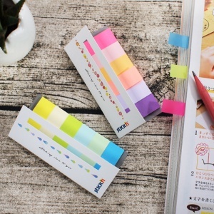 Stick index hartie color 45 x 15 mm, 6 culori neon si pastel, STICK'N - Img 3