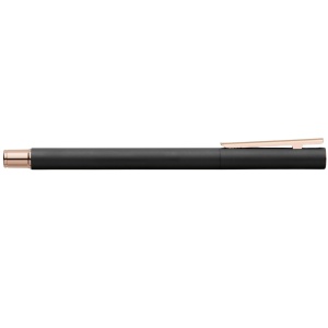 Stilou, penita medie, corp metal, negru, FABER-CASTEL Rosegold - Img 2