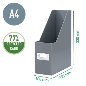 Suport vertical din carton laminat, cataloage, alb, LEITZ WOW - Img 3