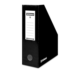Suport vertical din carton pentru cataloage, negru, DONAU