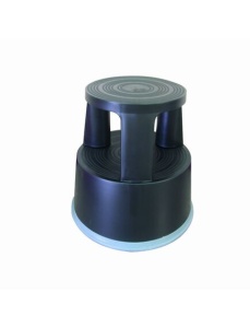 Taburet plastic pentru rafturi inalte, Q-Connect - Negru
