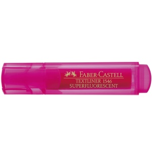 Textmarker super-fluorescent, varf 1-5 mm, roz, 1546 FABER-CASTELL - Img 4