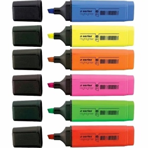Textmarker varf tesit, 1-5 mm, 6 culori/set, A-SERIES