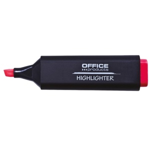 Textmarker, varf tesit 1-5 mm, rosu, OFFICE PRODUCTS