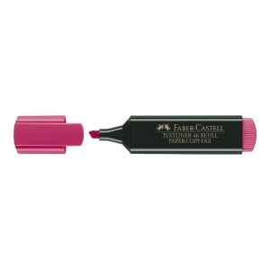 Textmarker, varf tesit 1-5 mm, roz, FABER-CASTELL 1548