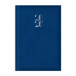 Agenda A5, datata, hartie ivory, albastru royal, ARTILUX