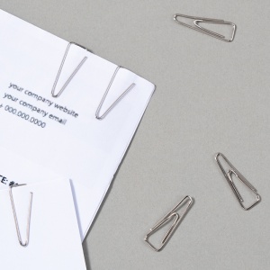 Agrafe birou triunghiulare 25 mm, 100 buc/cutie, DELI - Img 3