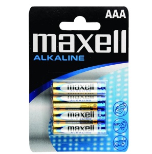 Baterii alcaline MAXELL, LR3/AAA, 4 buc/set