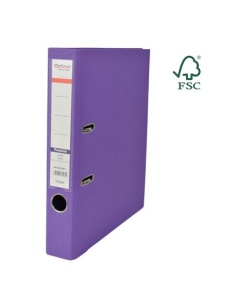 Biblioraft A4 plastifiat interior-exterior, 5 cm, violet, OPTIMA